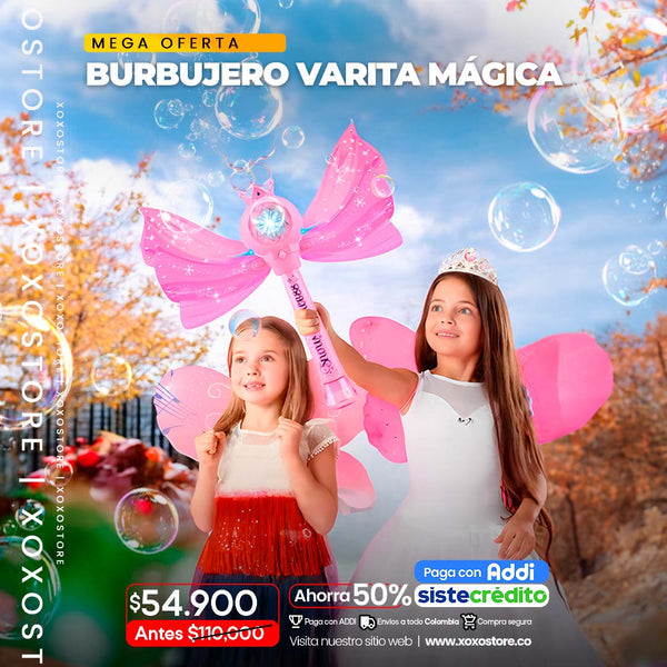 Burbujero varita magica infantil